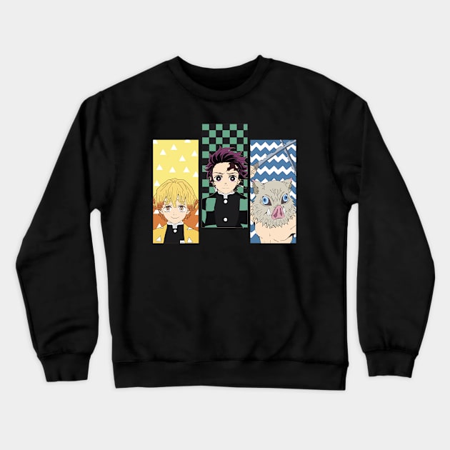 Demon slayer Crewneck Sweatshirt by ARAHUE